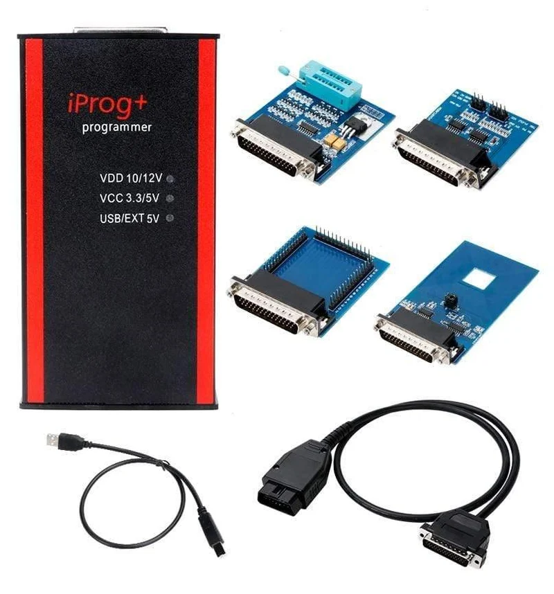 Iprog + Key Programmer-Unterstützung IMMO + Kilometerstandskorrektur + Airbag-Reset Iprog Pro Bis 2019 Ersetzen Sie Carprog / Digiprog / Tango