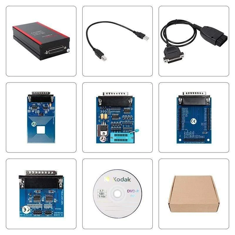 Iprog + Key Programmer-Unterstützung IMMO + Kilometerstandskorrektur + Airbag-Reset Iprog Pro Bis 2019 Ersetzen Sie Carprog / Digiprog / Tango