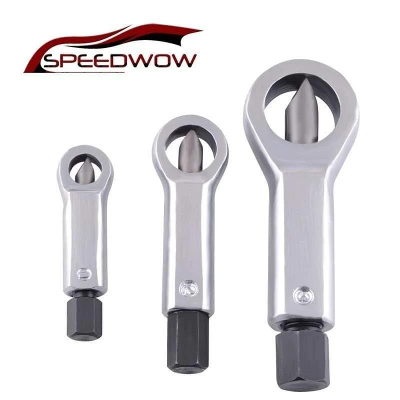 1 Pcs Duty Rostfrei Beschädigter Mutternsplitter-Entferner Rostiger Mutternsplitter-Schlüssel Entfernen Schneidwerkzeug Stahlschlüssel Sechskant
