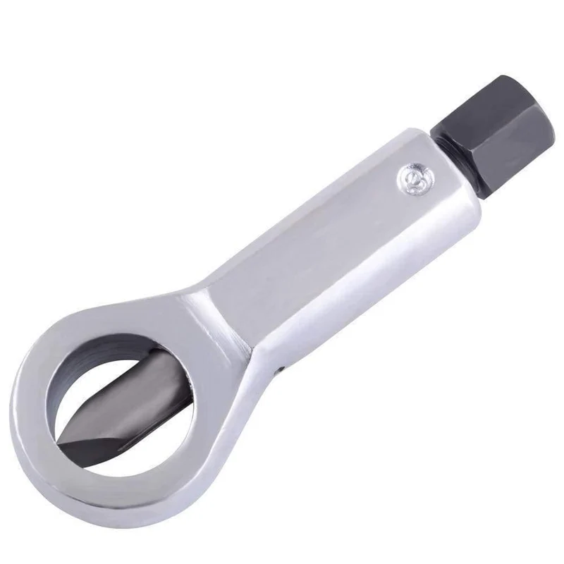 1 Pcs Duty Rostfrei Beschädigter Mutternsplitter-Entferner Rostiger Mutternsplitter-Schlüssel Entfernen Schneidwerkzeug Stahlschlüssel Sechskant