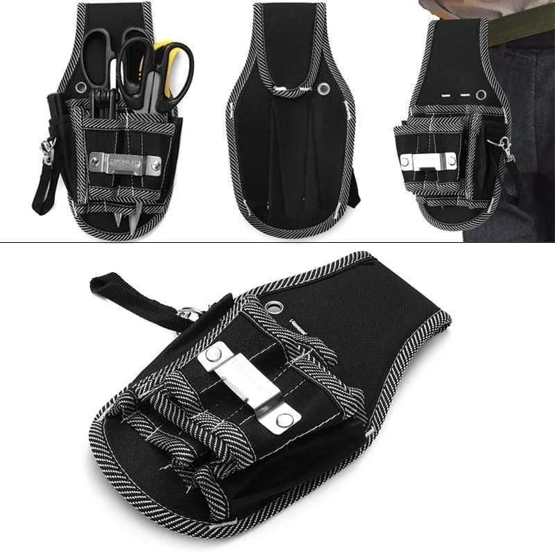 Professioneller 9-in-1-Schraubendreher-Sethalter, tragbare Werkzeugtasche aus Nylongewebe, Elektriker-Taillentaschen, Werkzeuggürteltasche