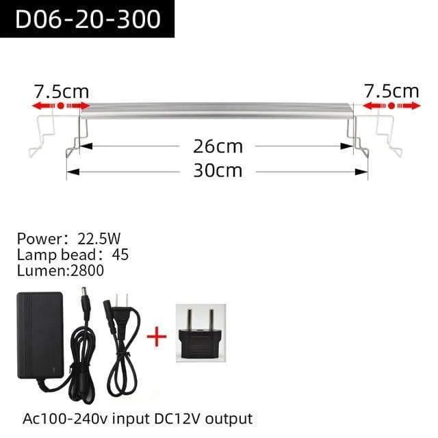 Aquarium Pflanze wachsen LED-Licht Eine Serie Mini Nano kurze Aquarium Wasserpflanze Aquarium Metall Halterung Sonnenaufgang Sonnenuntergang