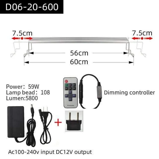 Aquarium Pflanze wachsen LED-Licht Eine Serie Mini Nano kurze Aquarium Wasserpflanze Aquarium Metall Halterung Sonnenaufgang Sonnenuntergang