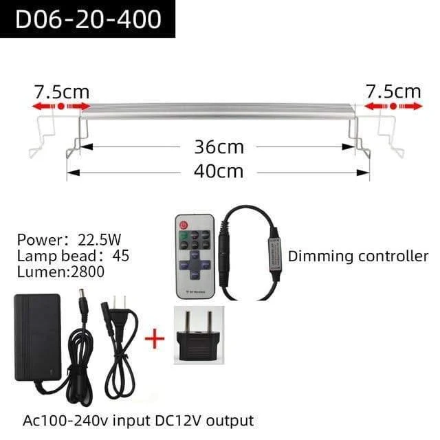 Aquarium Pflanze wachsen LED-Licht Eine Serie Mini Nano kurze Aquarium Wasserpflanze Aquarium Metall Halterung Sonnenaufgang Sonnenuntergang