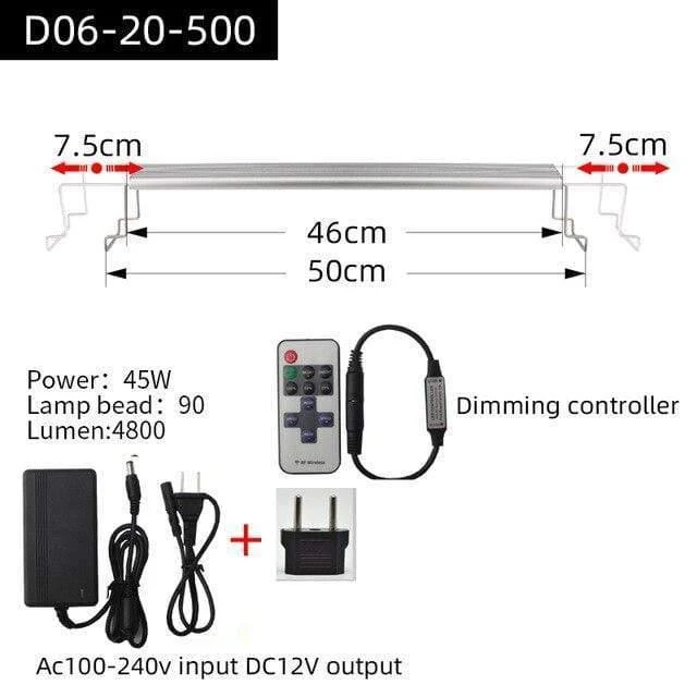 Aquarium Pflanze wachsen LED-Licht Eine Serie Mini Nano kurze Aquarium Wasserpflanze Aquarium Metall Halterung Sonnenaufgang Sonnenuntergang