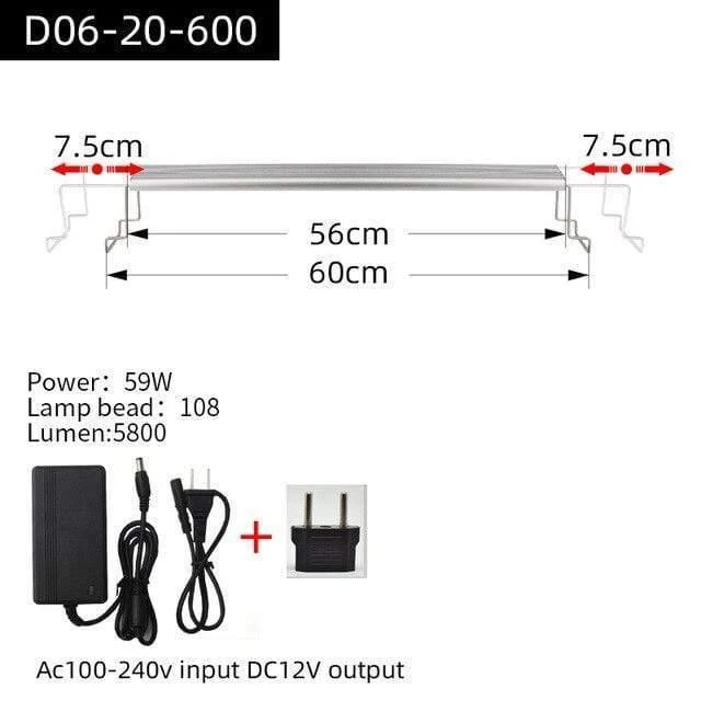 Aquarium Pflanze wachsen LED-Licht Eine Serie Mini Nano kurze Aquarium Wasserpflanze Aquarium Metall Halterung Sonnenaufgang Sonnenuntergang