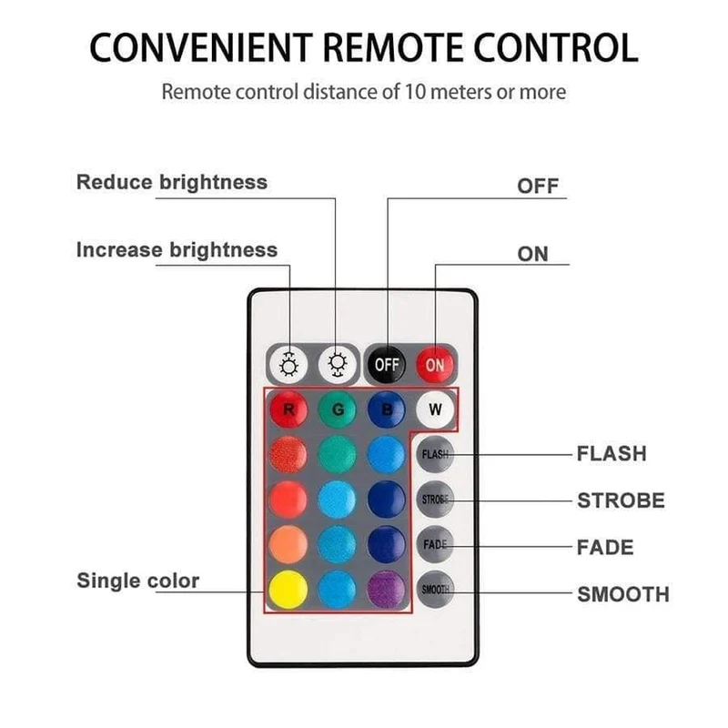10 LED ferngesteuertes RGB-Unterwasserlicht batteriebetriebenes Unterwasser-Nachtlicht Außenvase Schüssel Gartenparty Dekoration