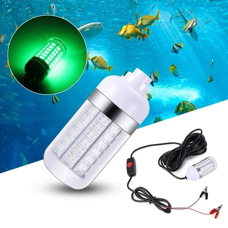 12V LED Fischen-Licht 108pcs 2835 wasserdichte Köder-Fisch-Sucher-Lampe Ip68 zieht Garnelen-Tintenfisch-Krill 4 Farben Unterwasserlicht an