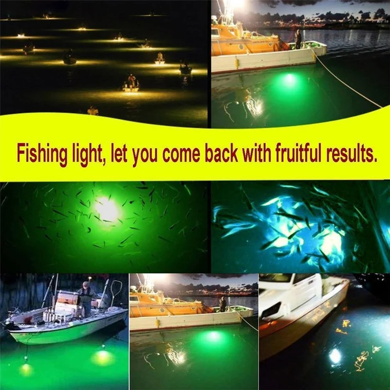 12V LED Fischen-Licht 108pcs 2835 wasserdichte Köder-Fisch-Sucher-Lampe Ip68 zieht Garnelen-Tintenfisch-Krill 4 Farben Unterwasserlicht an