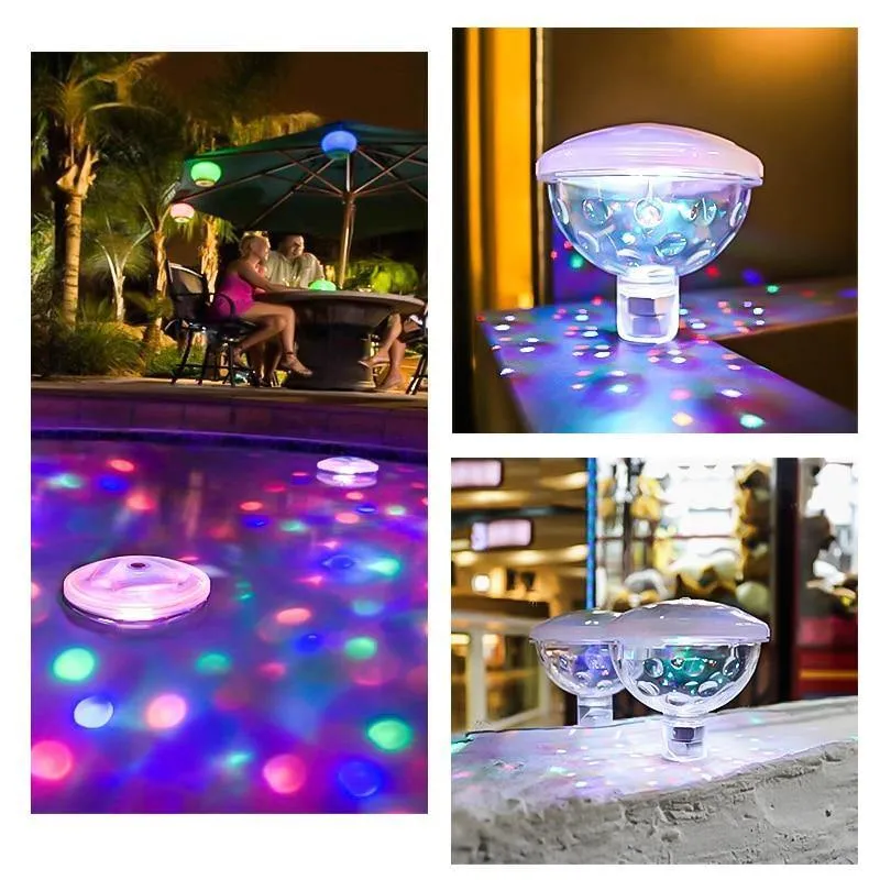 Diamant LED Unterwasser Licht Lampe Flash Schwimmende Lichter Für Party Schwimmbad Baby Badezimmer Brunnen Projektionslicht