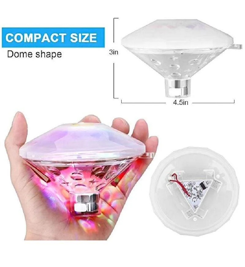 Diamant LED Unterwasser Licht Lampe Flash Schwimmende Lichter Für Party Schwimmbad Baby Badezimmer Brunnen Projektionslicht