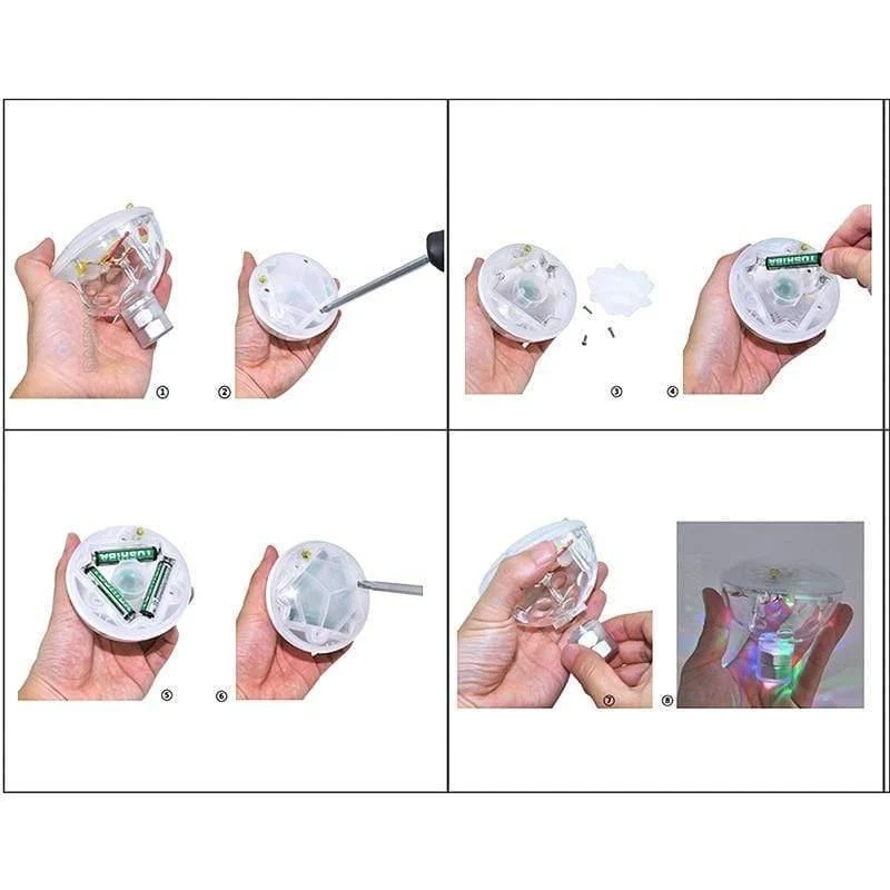 Diamant LED Unterwasser Licht Lampe Flash Schwimmende Lichter Für Party Schwimmbad Baby Badezimmer Brunnen Projektionslicht