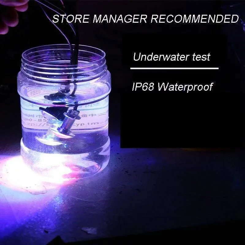 4 STÜCKE LED Boot Licht Wasserdichte Ausleger Spreader Spiegel Unterwasser Nacht Marine Dock Pool Teich Brunnen Außenbeleuchtung