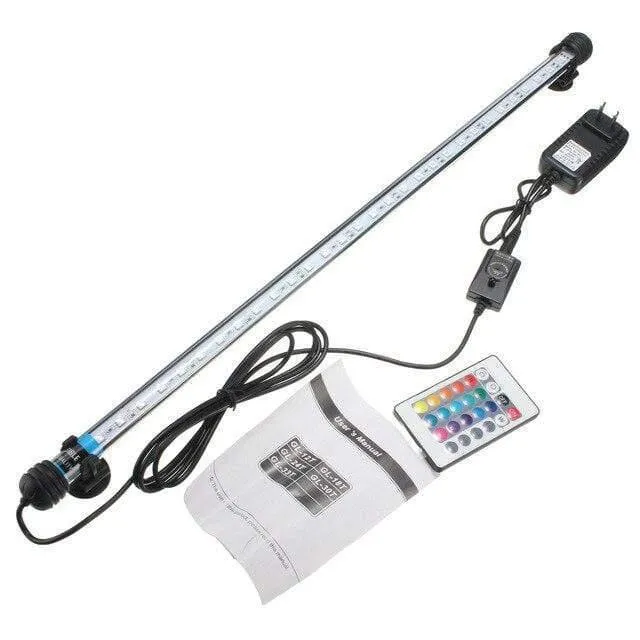 24 Tasten Fernbedienung Aquarium Licht 6.5 Watt 57 CM RGB Unterwasserlicht 5050 SMD Led Bar Licht Tauch AC100-240V
