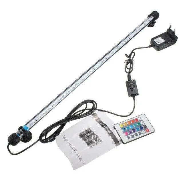 24 Tasten Fernbedienung Aquarium Licht 6.5 Watt 57 CM RGB Unterwasserlicht 5050 SMD Led Bar Licht Tauch AC100-240V
