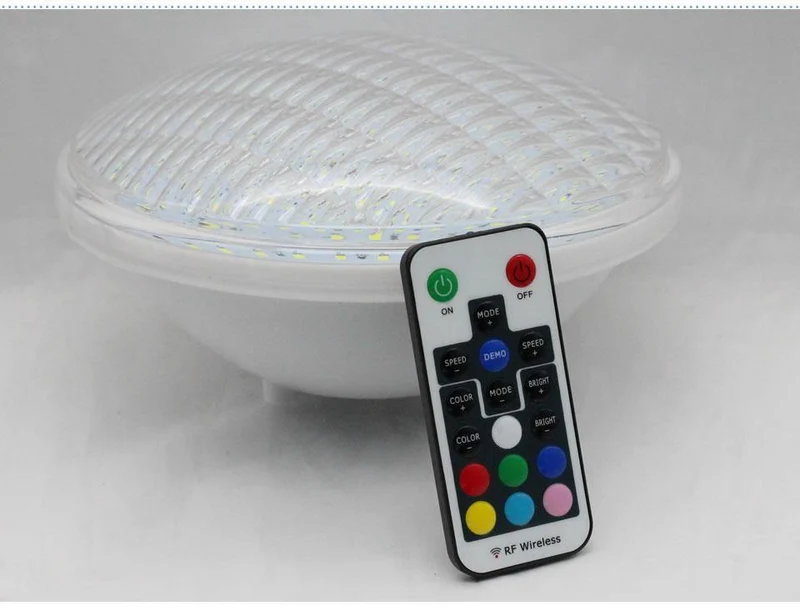 IP68 führte Swimmingpool-Licht Par56 geführtes wasserdichtes Unterwasserlicht 24W 36W RGB + Fernsteuerpult-Teich beleuchtet Wechselstrom DC 12V Piscina