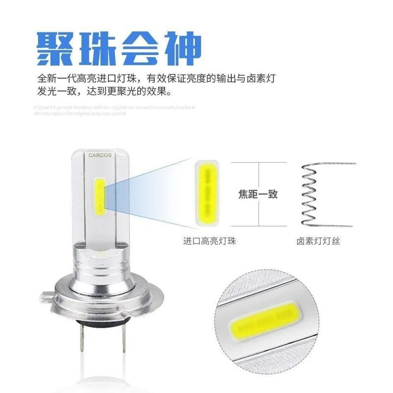 2pcs heiße verkaufende weiße Glühlampe der PFEILER-hohen Leistung DC 12V H7 LED Auto-Nebel-Glühlampe