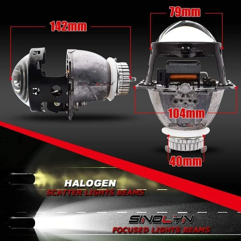 3.0 D2S 4.0 Bi-Xenon-Projektorlinsen Autozubehör für H4-Scheinwerfer Nachrüstautos DIY Heller als Koito Q5