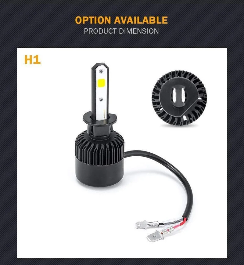 2PCS H4 H7 Autoscheinwerfer 100W 10000LM H11 H1 9006 LED Scheinwerfer Kit Abblendlicht 6500K für LED 12V 24V Autolampen