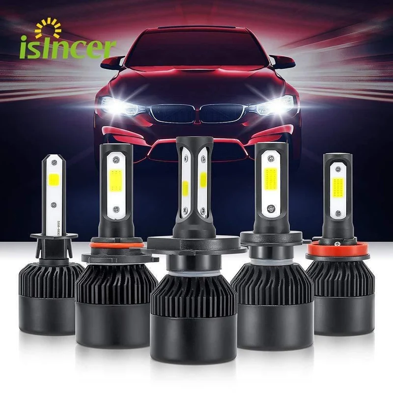 2PCS H4 H7 Autoscheinwerfer 100W 10000LM H11 H1 9006 LED Scheinwerfer Kit Abblendlicht 6500K für LED 12V 24V Autolampen