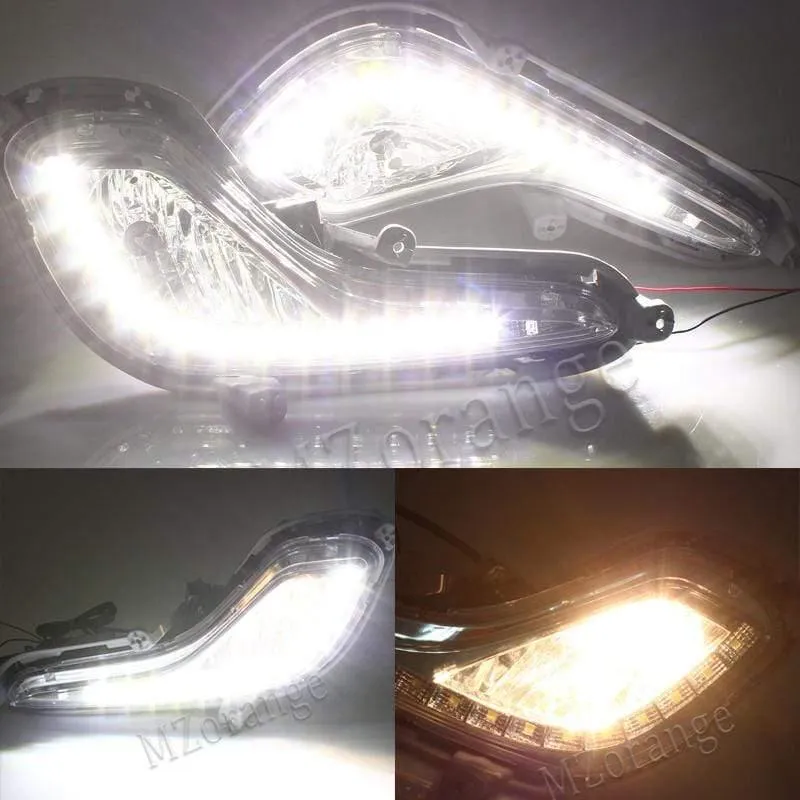 Auto Externe Lichtquelle Fit Für Hyundai Accent Solaris Verna 2010-2013 Tagfahrlicht Nebelscheinwerfer Signal DRL Xenon Lampe