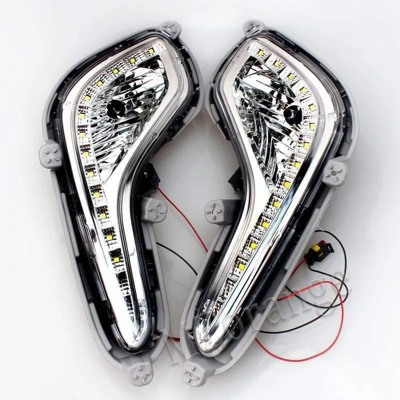 Auto Externe Lichtquelle Fit Für Hyundai Accent Solaris Verna 2010-2013 Tagfahrlicht Nebelscheinwerfer Signal DRL Xenon Lampe