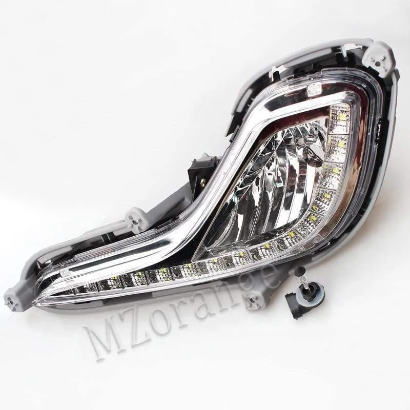 Auto Externe Lichtquelle Fit Für Hyundai Accent Solaris Verna 2010-2013 Tagfahrlicht Nebelscheinwerfer Signal DRL Xenon Lampe