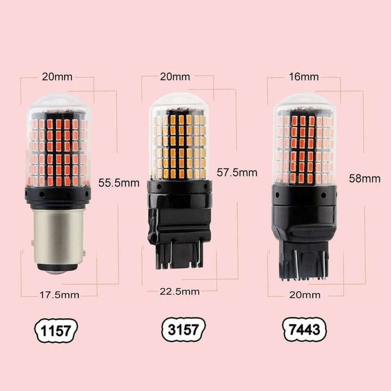 2pcs 12V 1157 BAY15D 3014 144 SMD 21W 3157 7443 Canbus KEIN FEHLER Led Birnen Für Auto RV Boote Für Bremse KEIN Hyper Flash