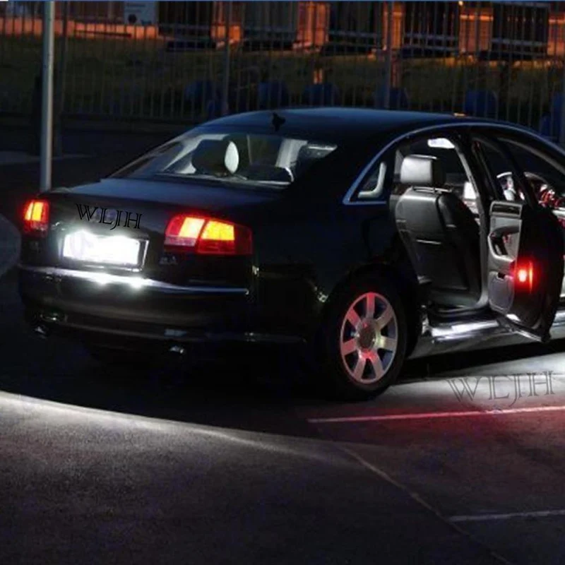 2x 6000K Weißes Autolicht T10 W5W Led-Glühlampe 3030 1SMD Auto-Dome-Leseleuchten Seitenmarkierungs-Standlichtlampen