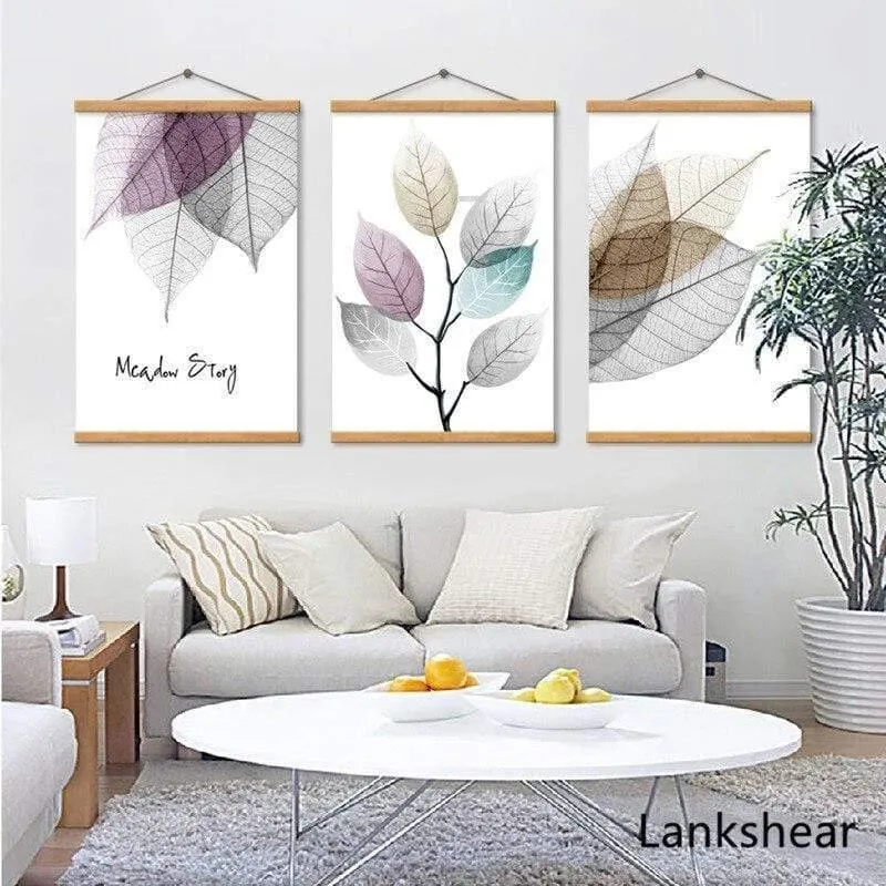 Abstrakte Blätter Leinwand Gemälde Poster Druck Nordic Minimalistische Wand Kunst Bilder Für Wohnzimmer Schlafzimmer Wohnkultur