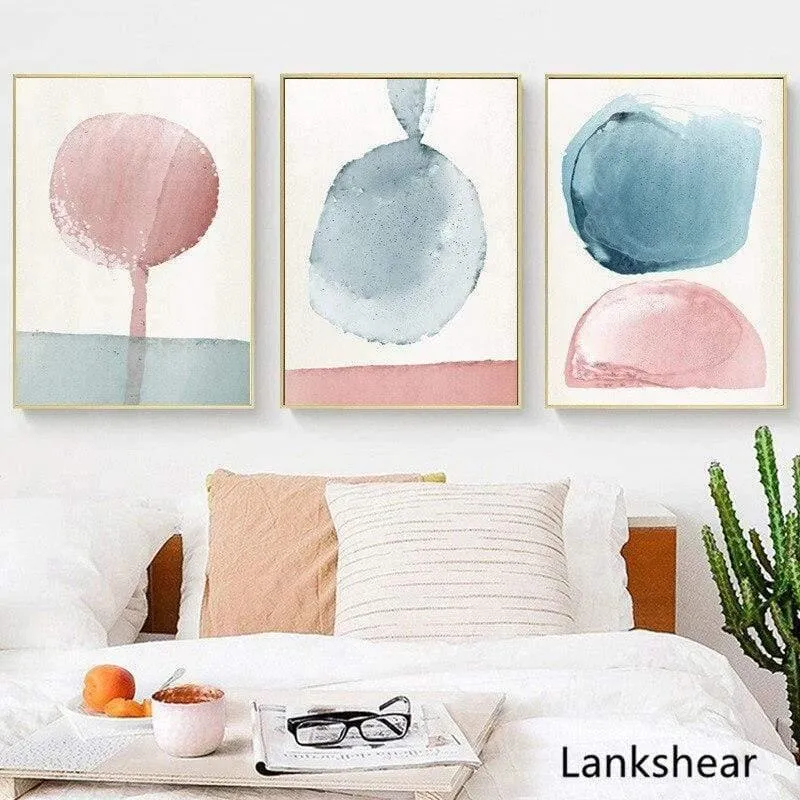 Abstrakte Gemälde an der Wand, Wandkunst, Pastell-Poster und Drucke, minimalistische Leinwandmalerei, Dekoration, Bilder, Kunst-Dekor