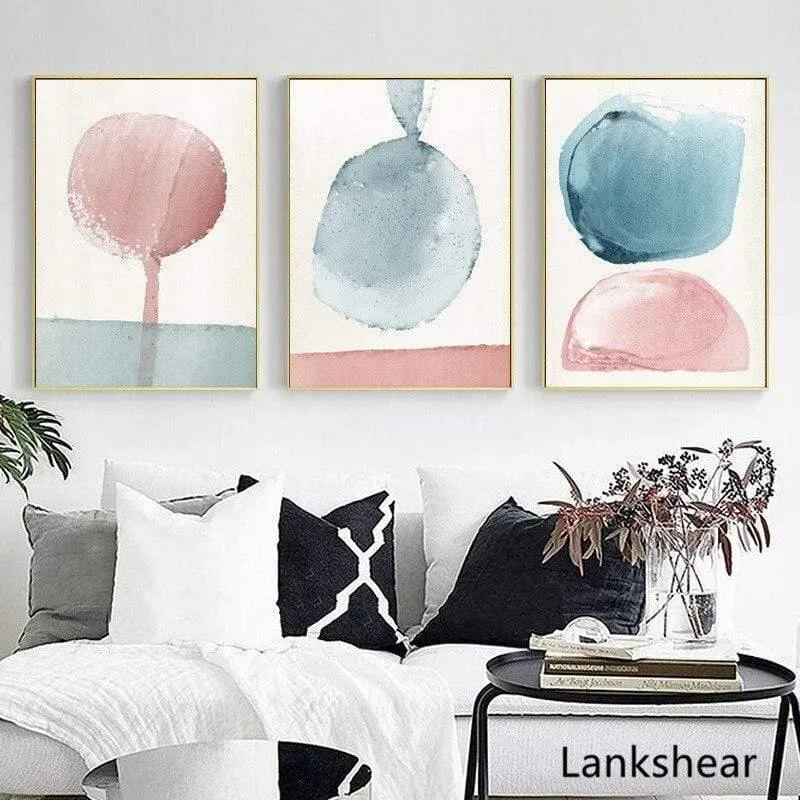 Abstrakte Gemälde an der Wand, Wandkunst, Pastell-Poster und Drucke, minimalistische Leinwandmalerei, Dekoration, Bilder, Kunst-Dekor