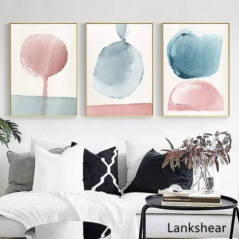 Abstrakte Gemälde an der Wand, Wandkunst, Pastell-Poster und Drucke, minimalistische Leinwandmalerei, Dekoration, Bilder, Kunst-Dekor