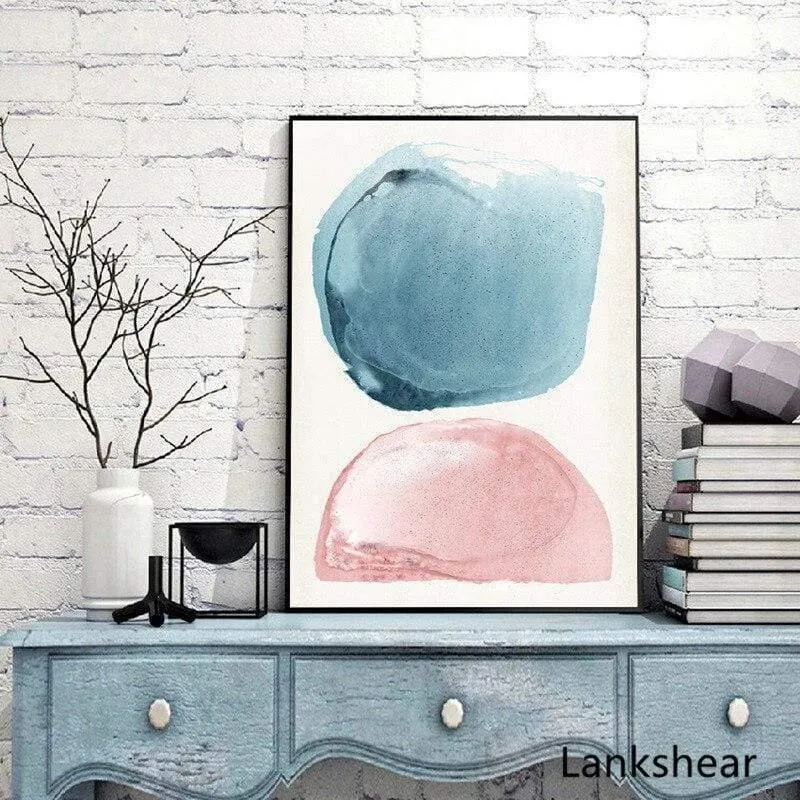 Abstrakte Gemälde an der Wand, Wandkunst, Pastell-Poster und Drucke, minimalistische Leinwandmalerei, Dekoration, Bilder, Kunst-Dekor