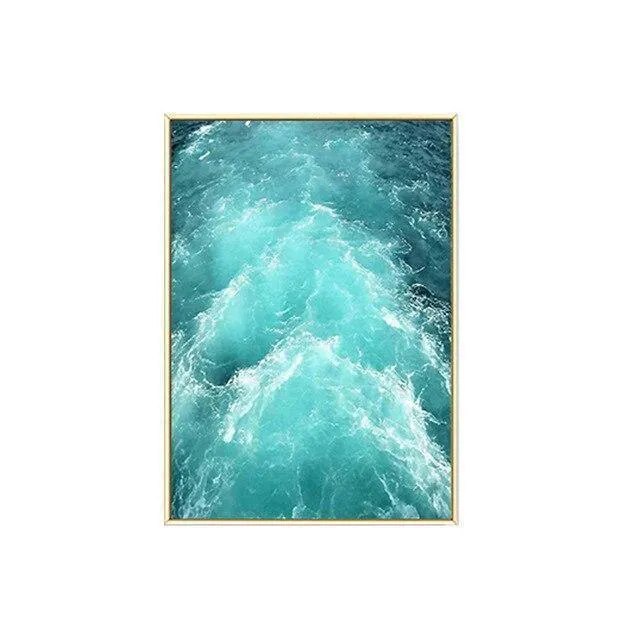 Leinwand Malerei Free Seagull Waves Beach Art Poster Wohnzimmer Dekor Seabirds Wall