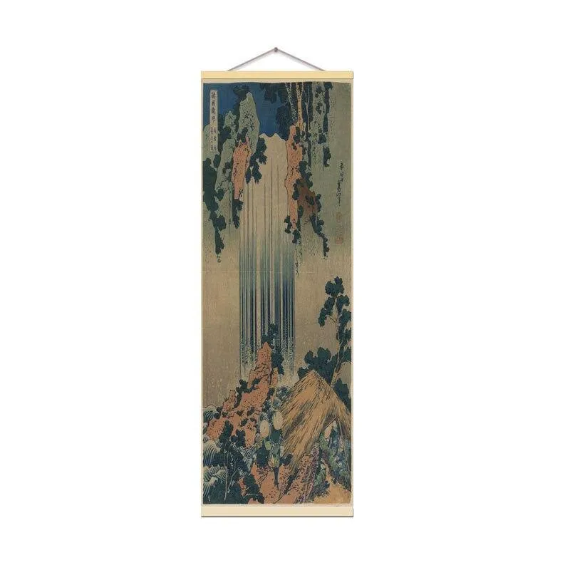 Japanische Ukiyoe Poster Für HD Leinwand Wandbilder Für Wohnzimmer Dekoration Malerei Wandkunst Mit Massivholz Hängen Scroll