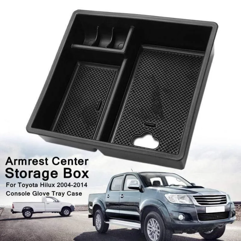 Tablett Armlehne Center Storage Box Für Toyota Hilux 2004-2014 Innen Zubehör Auto-styling