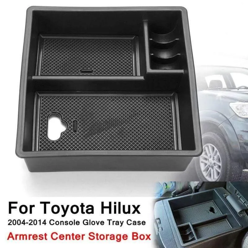 Tablett Armlehne Center Storage Box Für Toyota Hilux 2004-2014 Innen Zubehör Auto-styling