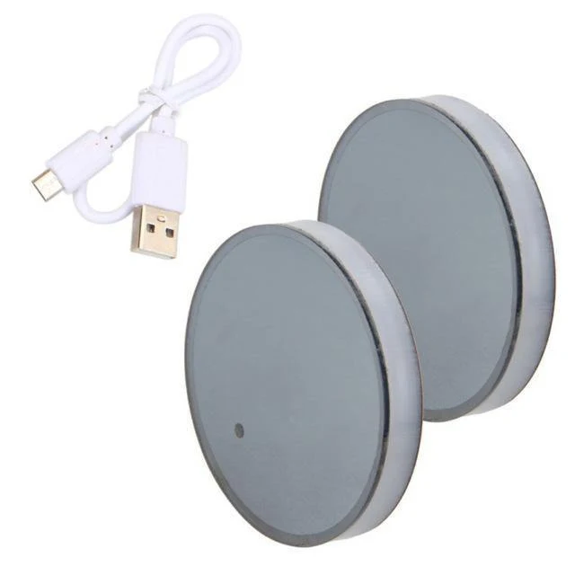 2X Auto LED Licht Getränkehalter Kfz Innenraum USB Bunte Atmosphäre Lichter Lampe Getränkehalter Rutschfeste Matte Auto Produkte