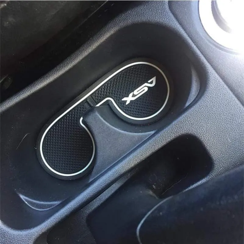 12Pcs Rutschfeste Innentür Pad Cup Mat Tür Tor Slot Mat Fall Für Mitsubishi ASX 2013-2018 Auto Zubehör Car Styling