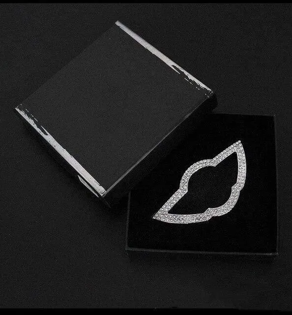 Auto lenkrad logo diamant aufkleber für honda toyota lexus mazda hyundai volvo innendekoration aufkleber auto zubehör