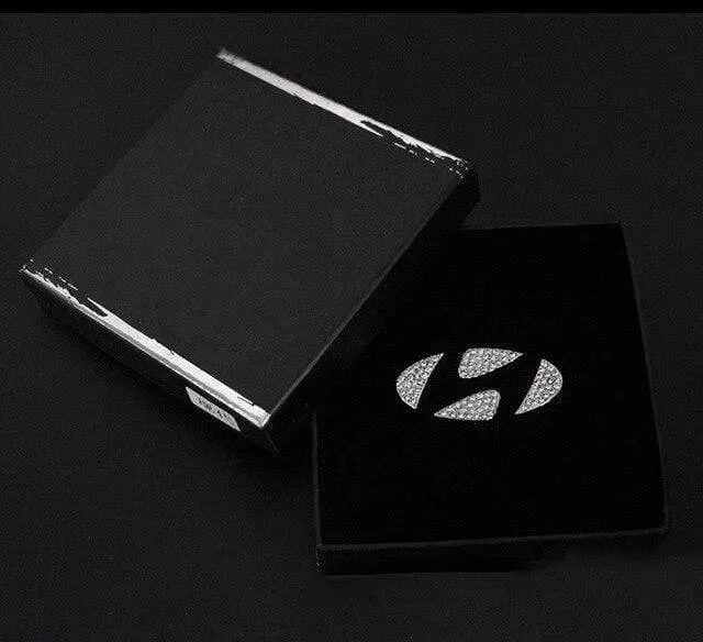 Auto lenkrad logo diamant aufkleber für honda toyota lexus mazda hyundai volvo innendekoration aufkleber auto zubehör
