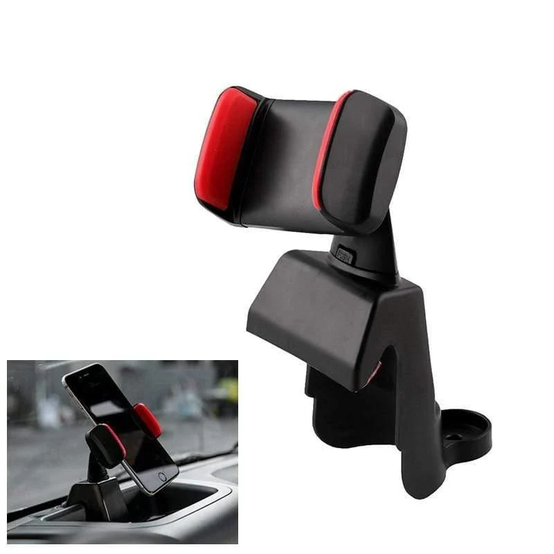 Schwarze ABS-Handy-iPad-Unterstützung, Auto-GPS-Unterstützung, Dash-Halterung für Jeep Wrangler JK 2012–2017