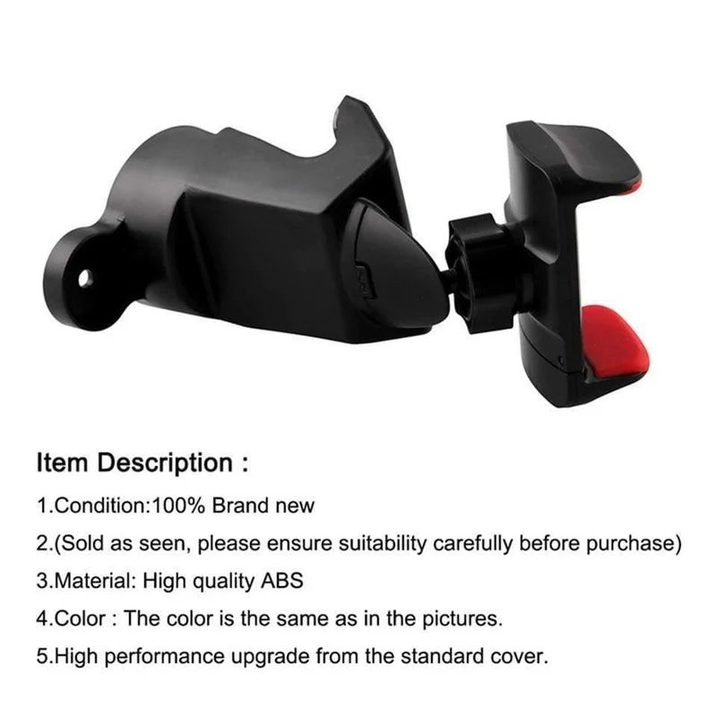 Schwarze ABS-Handy-iPad-Unterstützung, Auto-GPS-Unterstützung, Dash-Halterung für Jeep Wrangler JK 2012–2017