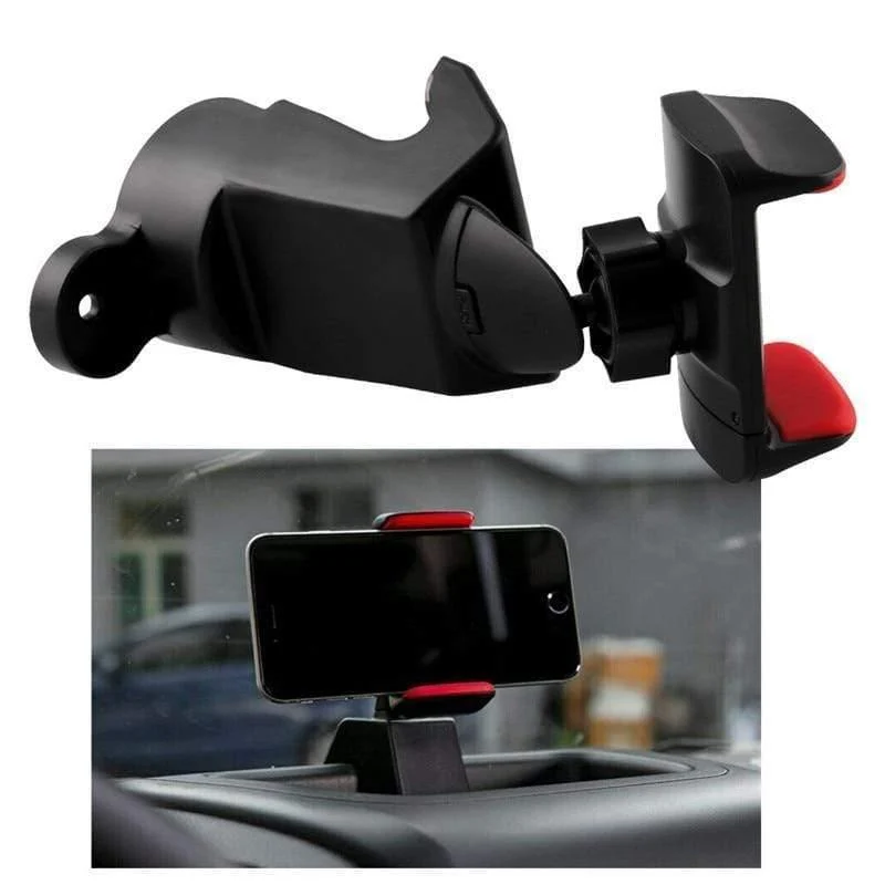 Schwarze ABS-Handy-iPad-Unterstützung, Auto-GPS-Unterstützung, Dash-Halterung für Jeep Wrangler JK 2012–2017