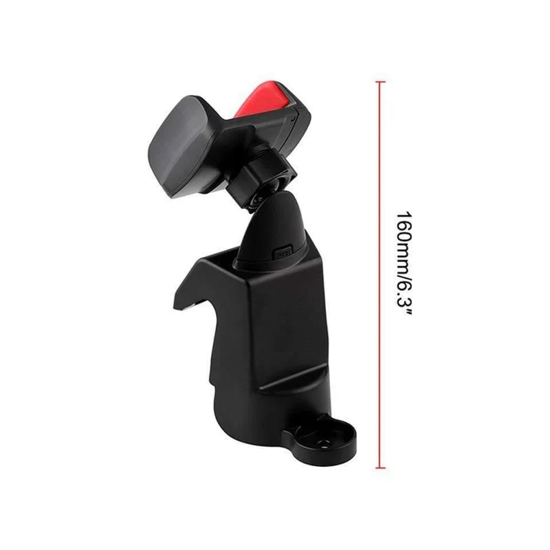 Schwarze ABS-Handy-iPad-Unterstützung, Auto-GPS-Unterstützung, Dash-Halterung für Jeep Wrangler JK 2012–2017