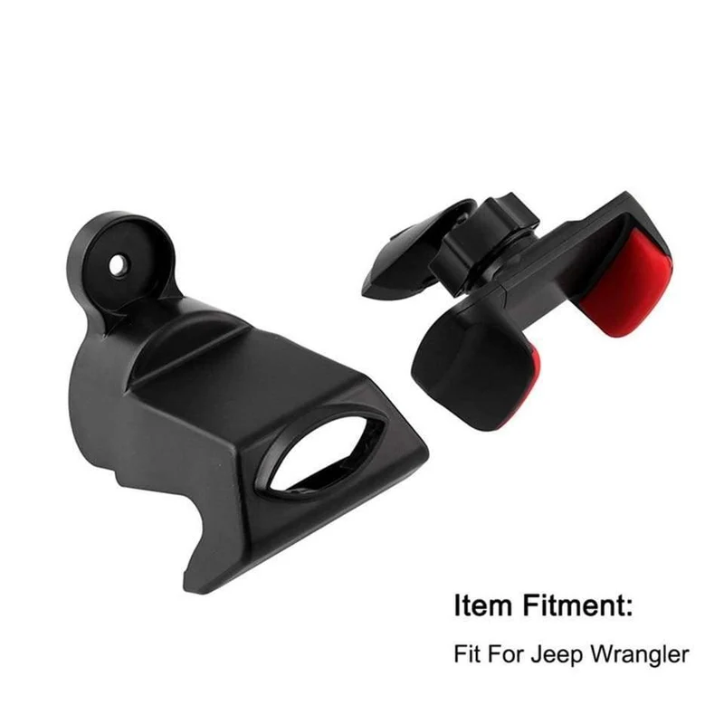 Schwarze ABS-Handy-iPad-Unterstützung, Auto-GPS-Unterstützung, Dash-Halterung für Jeep Wrangler JK 2012–2017