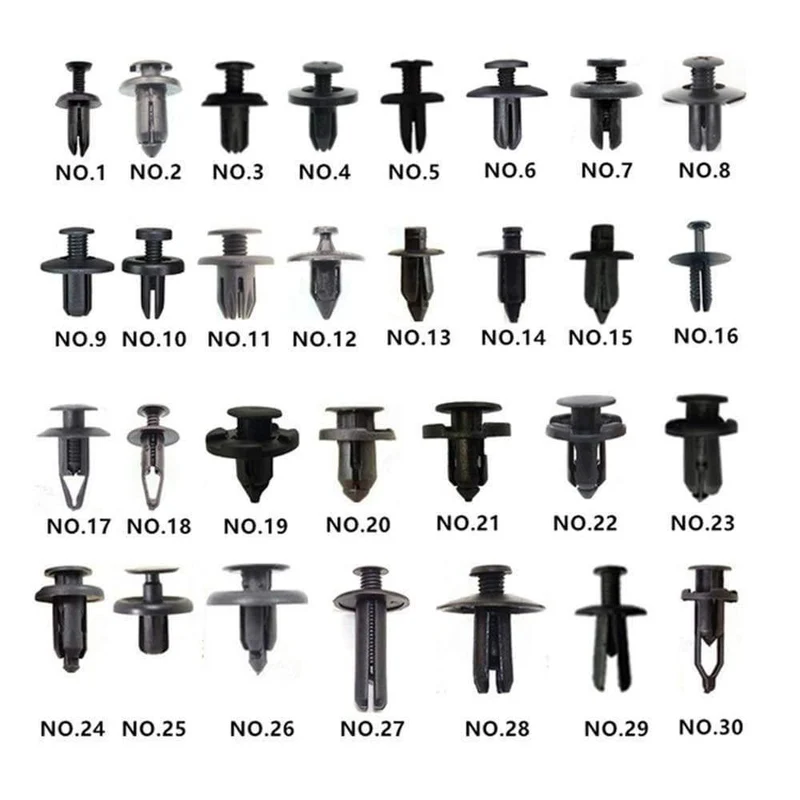 150PCS Universal Mixed Auto Stoßstange Blatt Platte Kotflügel Stamm Schraube Nieten Set Für Alle Auto Kunststoff Verschluss Clips DY336