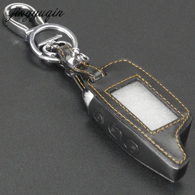 Ledertasche Schlüsselanhänger für TAMARACK PANDORA LCD D073 DXL 3100/3170/3300 i-mod Alarm System Fernbedienung Abdeckung