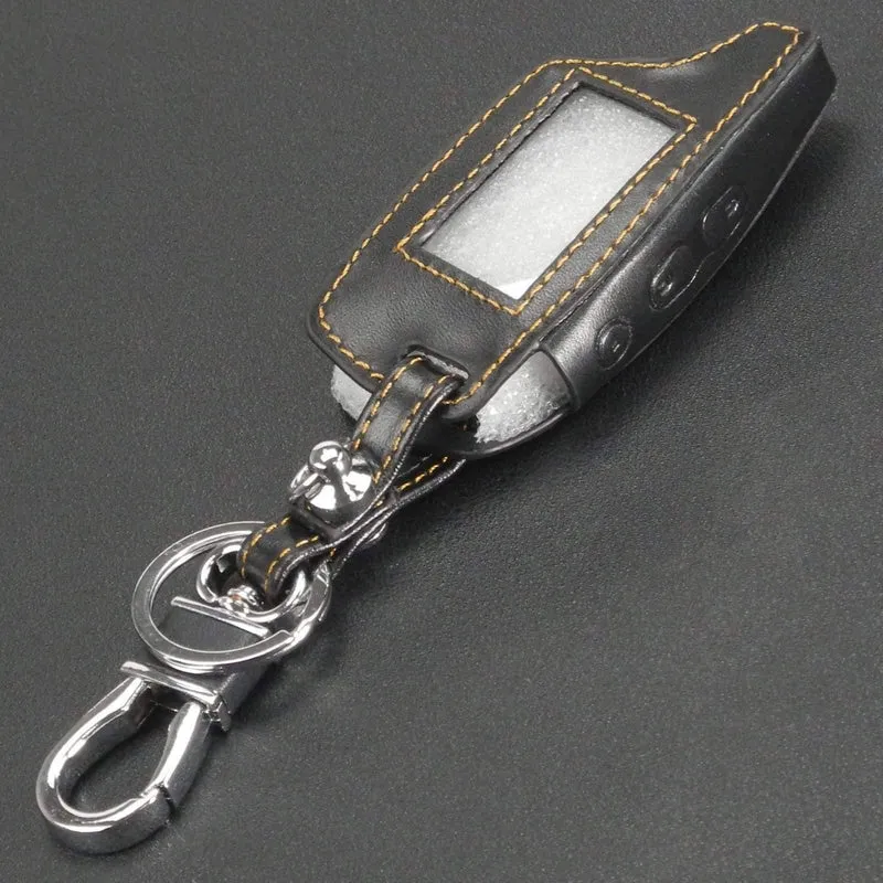 Ledertasche Schlüsselanhänger für TAMARACK PANDORA LCD D073 DXL 3100/3170/3300 i-mod Alarm System Fernbedienung Abdeckung